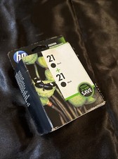 HP 21 Black Twin Pack Ink Cartridges C9508FN 2 x C9351AN Genuine OEM Retail Box