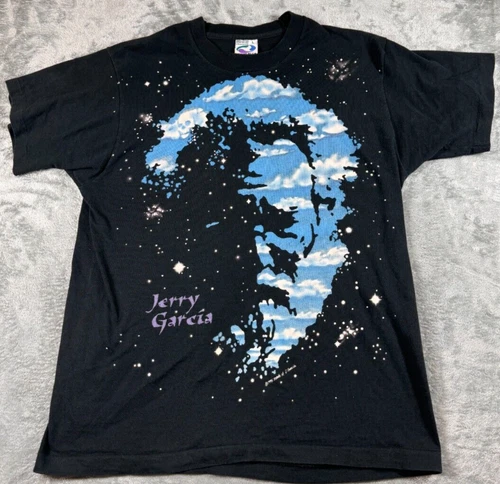 Jerry Garcia Estate Grateful Dead L Rare Liquid Blu 1990s vintage concert t-shirt, vintage, single stitch, B+ condition