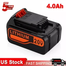 20V For Black & Decker Lithium Ion 4.0Ah Battery 20V Li-Ion LBXR20 LB2X4020 New