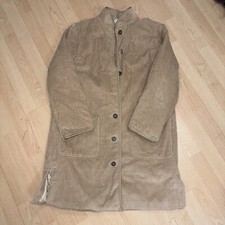 Orvis Corduroy Coat Vintage Beige Button Up Cotton Chore Jacket Women’s 10p