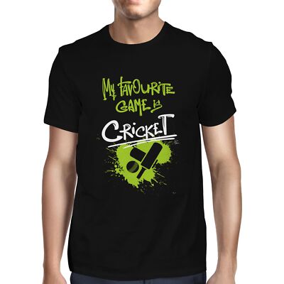 1Tee Herren My Favourite Game Is Cricket T-Shirt