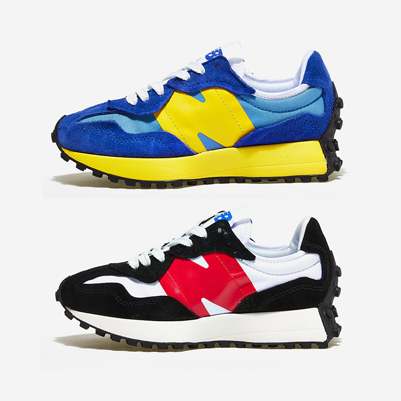 new balance 327 clear yellow with ghost pepper