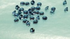 30 Genuine YOGO Montana Sapphires Brilliant Cut Rounds 1.00 ct Ranging 1.9-2.0mm
