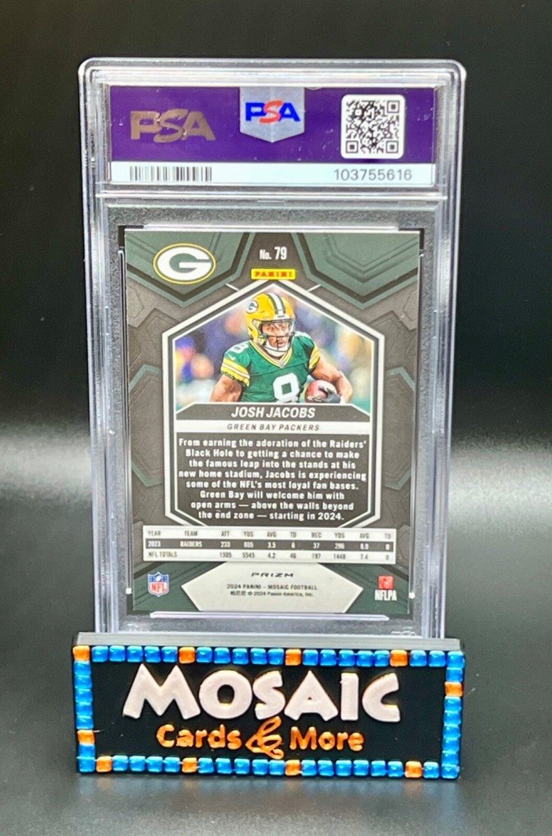 2024 Panini Mosaic Josh Jacobs SSP Case Hit Honeycomb PSA 10 GEM