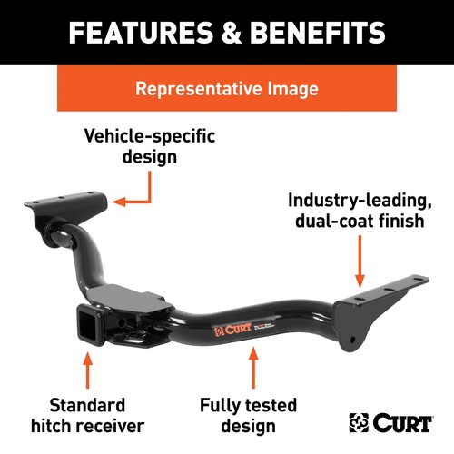 For 2009-2009 Mazda B4000 Trailer Hitch New Curt 13138 2" Tow Receiver Class 3 - Picture 6 of 7