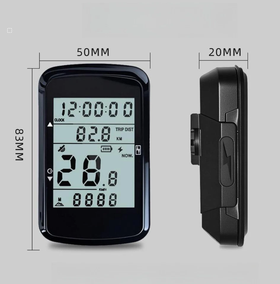 GPS Kabellos Funk Fahrradcomputer Tachometer LCD Fahrrad Kilometerzähler - Bild 4 von 4