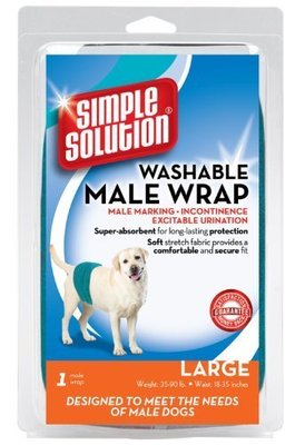 Simple Solution waschbar männlich Hund Umwicklung - groß