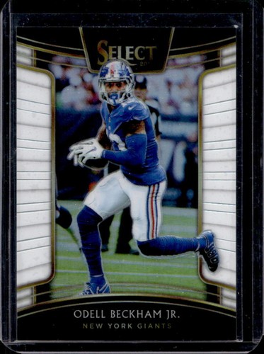 2018 Panini Select Odell Beckham Jr. White Prizm Concourse #/75 Giants