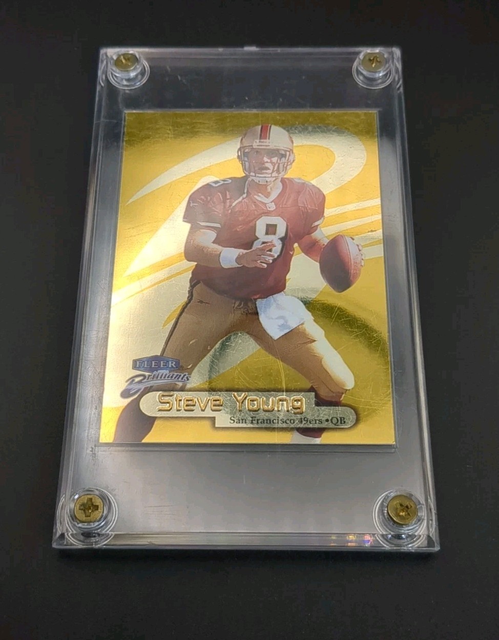 STEVE YOUNG 1998 Fleer Brilliants #50G Gold #89/99: San Francisco 49ers: HOF
