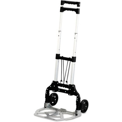Stow-Away Hand Truck   8lb, Rubber Wheels, 16.25''x15.75''x39.5'', Flat
