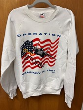 Vintage 1991 Operation Desert Storm Sweatshirt Crewneck Hanes USA New