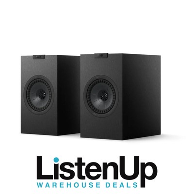 KEF Q1 Meta Compact 2-Way Bookshelf Speakers (Pair) - Satin Black