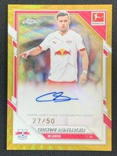 Christoph Baumgartner 2025-26 Topps Chrome Bundesliga Gold Wave Auto /50 #BA-CB