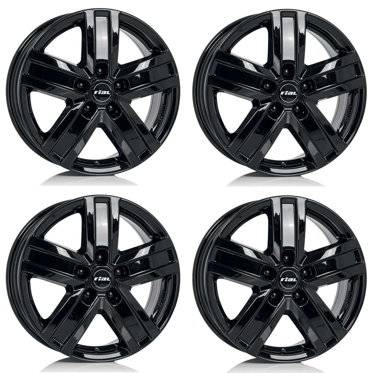 4 Rial Transporter wheels 6.5Jx16 ET50 5x120 SW for MAN TGE