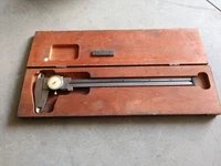 STARRETT No. 120 12" DIAL CALIPER in ORIGINAL WOODEN BOX