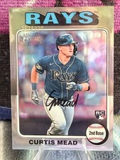 2024 Topps Heritage Silver Rookie Refractor #/375 Curtis Mead