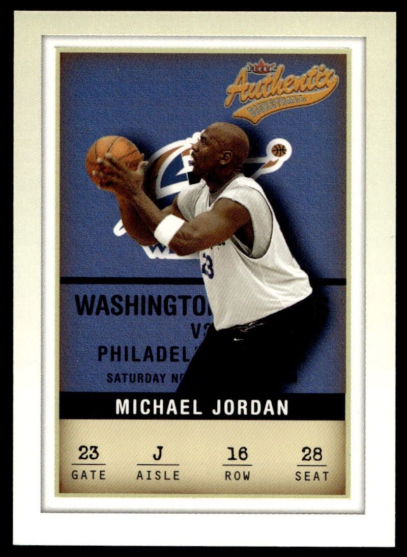 2001-02 Fleer Authentix #16 Michael Jordan Washington Wizards MINT NO RESERVE!