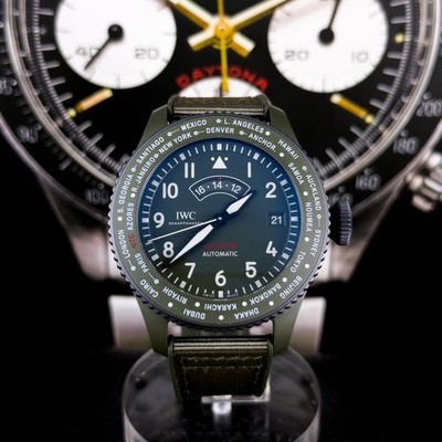 IWC Pilot's Watch Timezoner Top Gun Woodland Ceramic 46mm IW395601 Full Set
