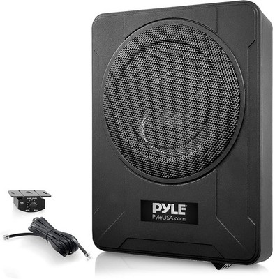 Pyle 20cm Untersitz Auto Subwoofer - 600W Aktiv Subwoofer mit integriertem