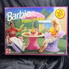 Vintage 1988 Barbie Patio Party Playset #7322 Mattel ARCO NIB Assembly Required