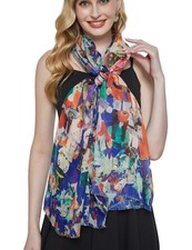 Women's Lightweight Print Scarf for Spring Fall Winter Fashion Shawl Wrap