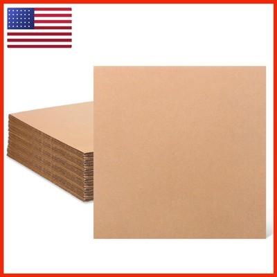 JOUTYFOR 50 Corrugated Sheets12x12 Inches Flat Card Board Inserts LP Record