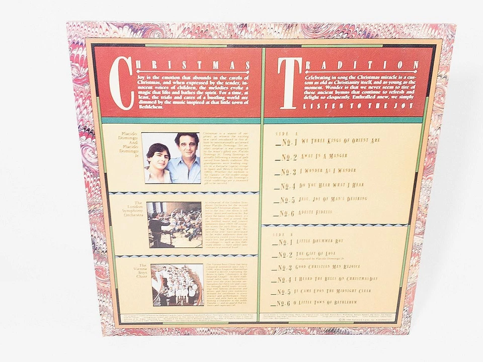 Hallmark Christmas Listen To The Joy 1986 Vinyl LP - Placido Domingo, EX, GR8 Foto 2 de 4