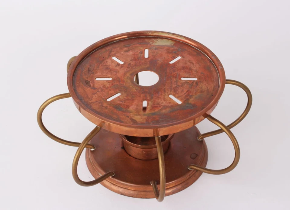 Harald Buchrucker Kupfer Teekessel mit Rechaud Stövchen Design 50er Jahre - Bild 3 von 4