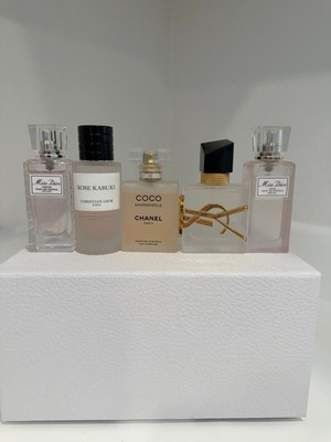 Dior Chanel YSL Hair Perfume Bundle Miss Dior Rose Kabuki Coco Libre Bundle