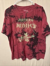 Mickey Mouse Rock N Roll Distressed  Shirt Size Large Mens
