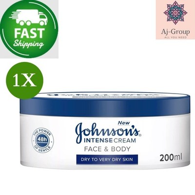 1 X Johnson's Intense Face & Body Cream, Very Dry Skin 200ml  SCHNELLER VERSAND 