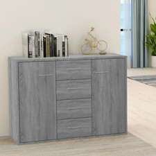 Sideboard Kommode mit 4 Schubladen 2 Türen Beistellschrank Anrichte 80x30x64cm