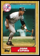 2017 Topps #239 Juan Espino Rediscover Topps 1987 Topps Stamped Buybacks Yankees