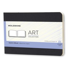 Moleskine Pocket Art Plus Cahier Sketch Album Black by Moleskine English