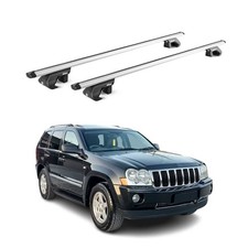 Dachträger Grundtäger für Jeep Grand Cherokee WK 2005-2010 90kg Alu Grau 2x ABE