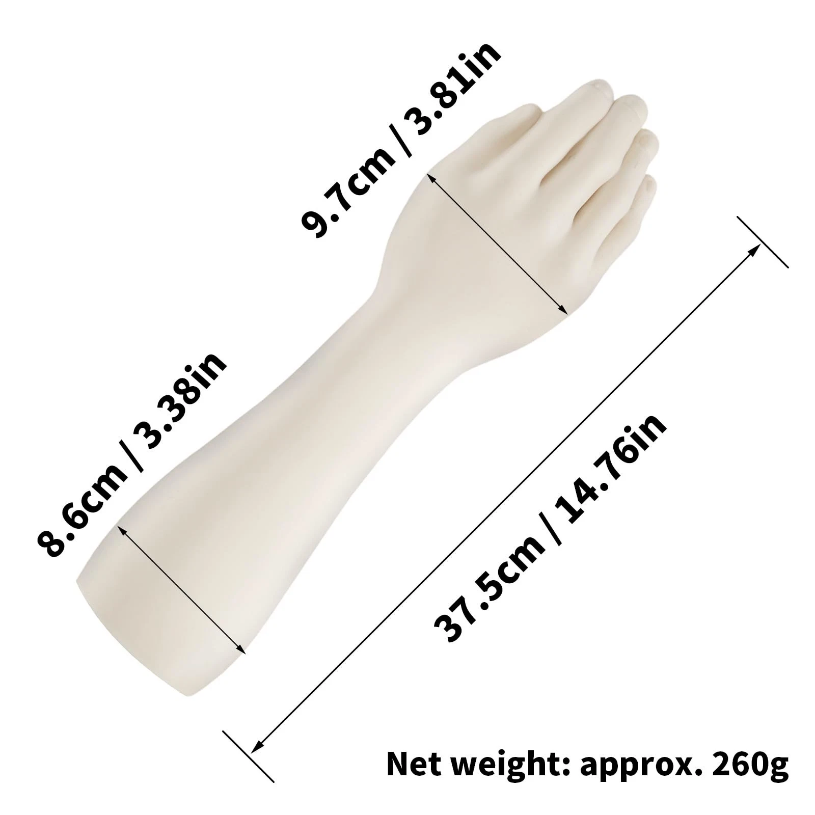 Soft Silicone Tattoo Practice Arm - High-Fidelity Skin for Tattoo Art Display, H image 5