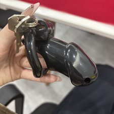 Lockable Chastity Cage Bondage Men's Resin Cage 4 Sizes Rings Restraint Device