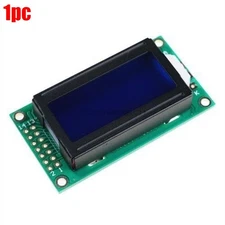 1Pcs 5V 0802 Lcd Lcd Display Module For Arduino Lcm 8X2 Character Blue Ic New ov