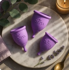 Menstrual Cup 3 Size Cup Set - Medical Grade Silicone