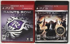Saints Row The Third & IV National Treasure Lot (Sony PlayStation 3 PS3) Tested