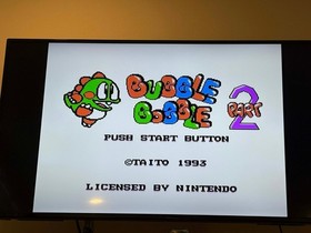 Bubble Bobble 2 NES Nintendo RARE Authentic Excellent Condition
