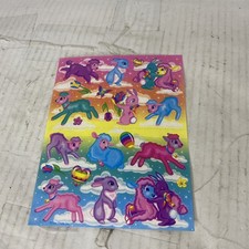 Vintage Lisa Frank 90's Easter Sheep Bunny Full Sticker Sheet S254-05 6x5