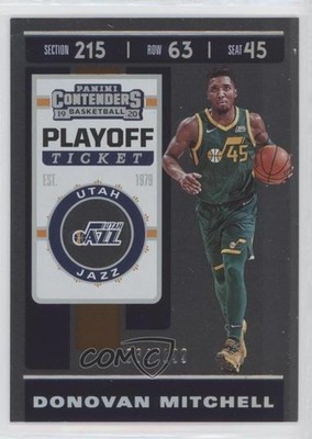 2019-20 Panini Contenders Playoff Ticket 64/199 Donovan Mitchell #31 gd1
