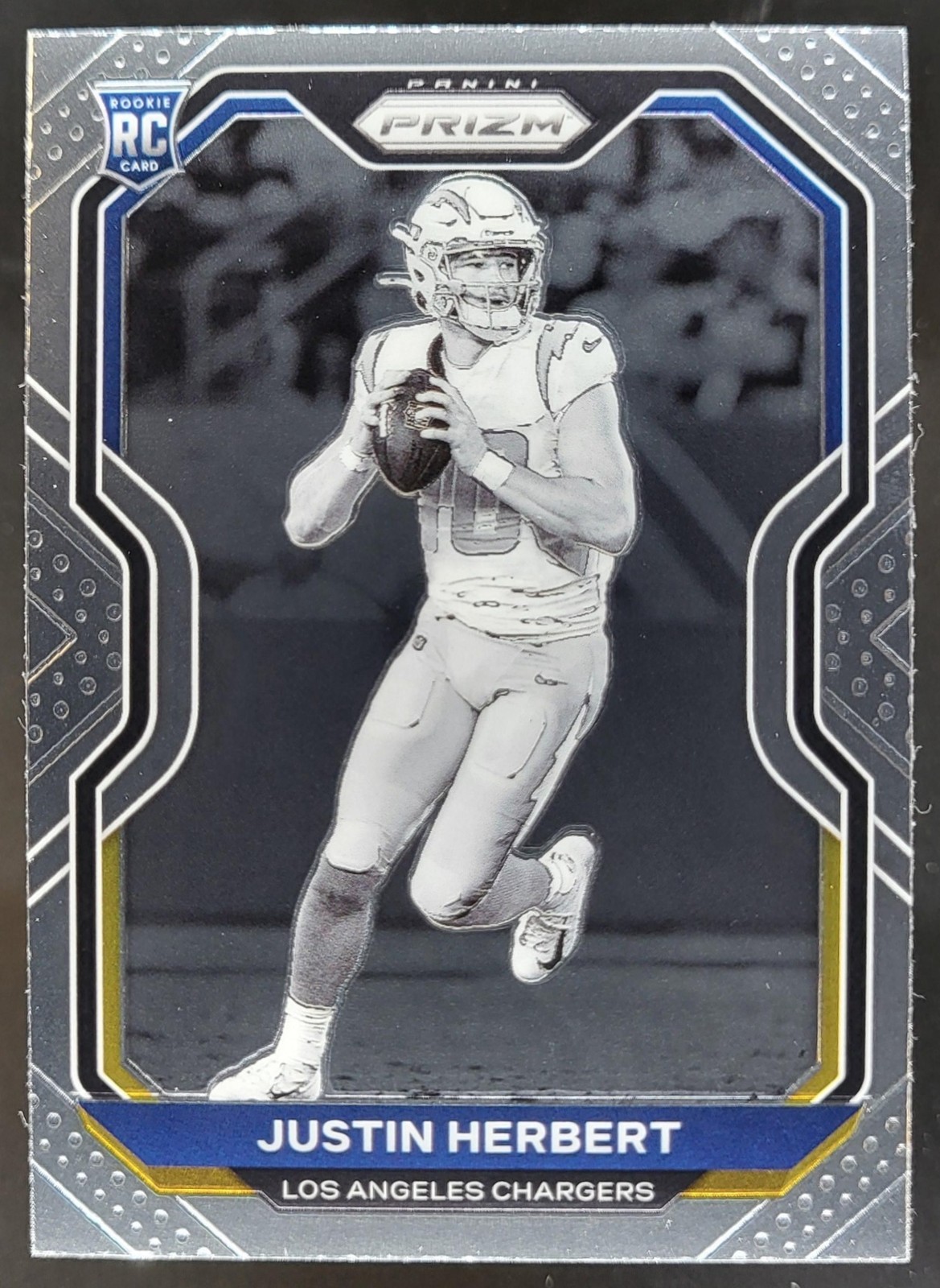 2020 Panini Prizm Justin Herbert #325 Variation RC Los Angeles Chargers SM3
