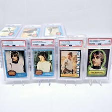 1977 Topps Star Wars Complete Set Series 1 Stickers Wonder Bread All PSA 7