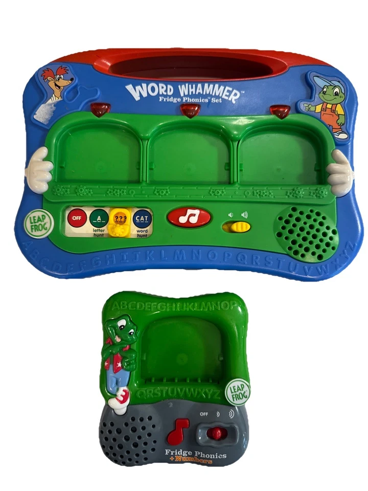 Leap Frog Word Whammer Magnetic ABC Letters COMPLETE & Fridge Phonics NUMBER Lot - Image 2 of 4