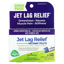 Jet Lag Relief, Meltaway Pellets, Combo Pack, 3 Tubes, 80 Pellets Each