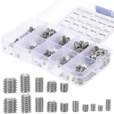  1 Setzen Sie Edelstahl -Set Schraube Sortierte PC -Schraube Badezimmer