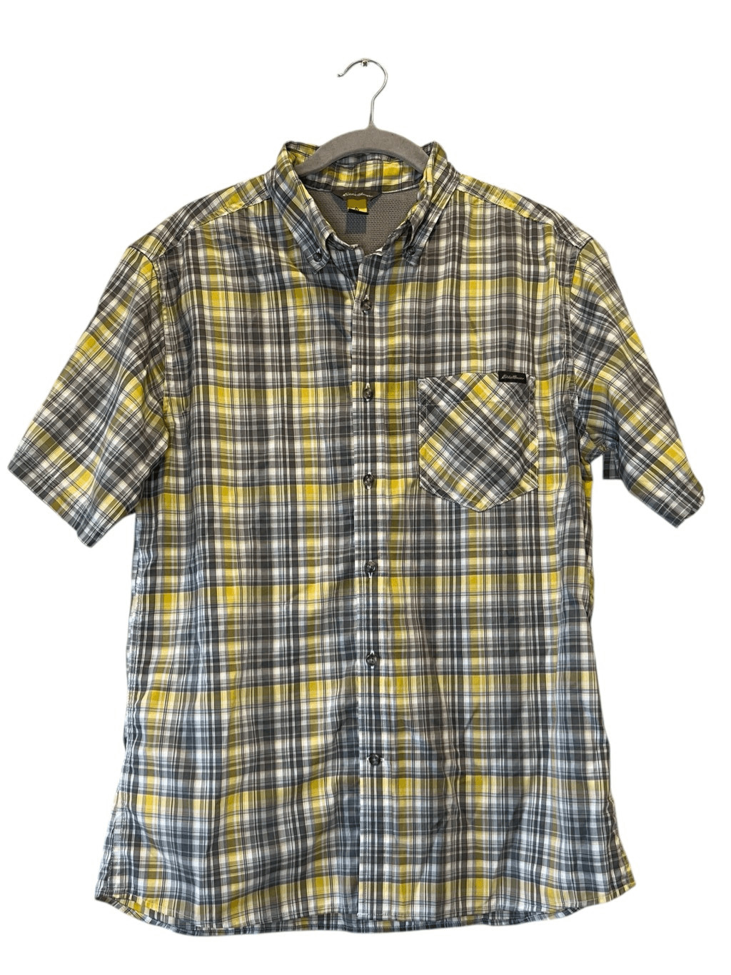 Eddie Bauer button-up plaid pattern-  medium - image 1
