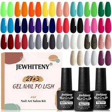 30pcs Gel Nail Polish Kit With 27 Colors Matte Top Coat Base Coat And Top Coat